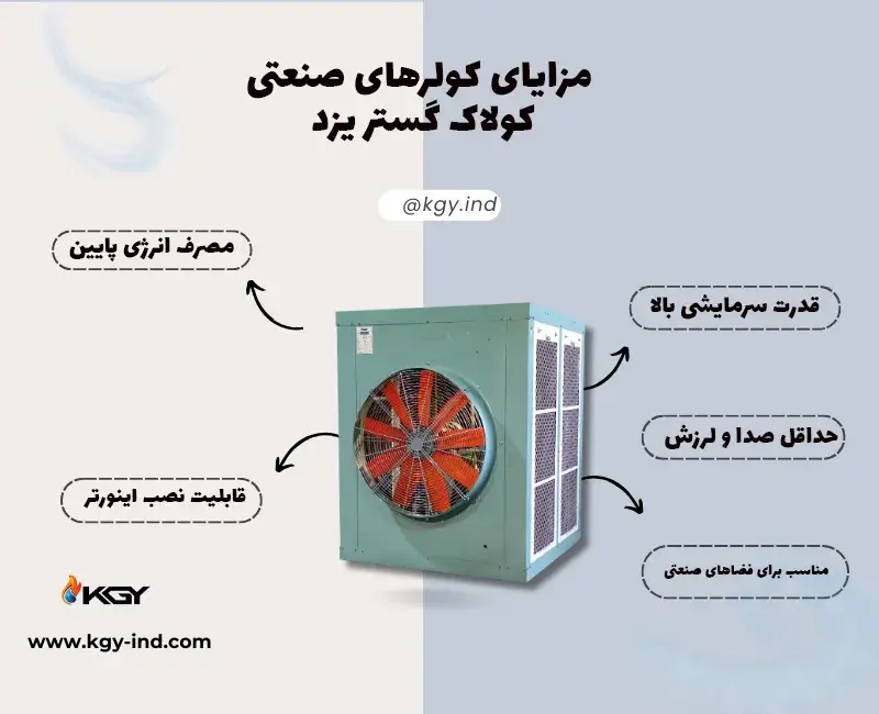 راهنمای جامع انتخاب و استفاده از کولر صنعتی در گرمای طاقت فرسای تابستان 7 مزایای کولرهای صنعتی کولاک گستر یزد