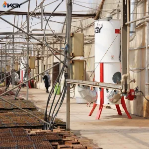 نصب هیتر در گلخانه کرج توسط کولاک گستر یزد