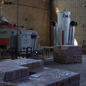 پروژه اجرایی گرمایشی در کارخانه توسط کولاک گستر یزد