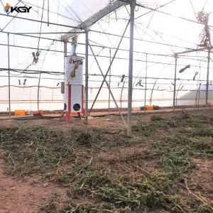 تجهیز گلخانه آقای کبودبندیان در همدان به سیستمهای گرمایشی کولاک گستر یزد از جمله هیتر صنعتی