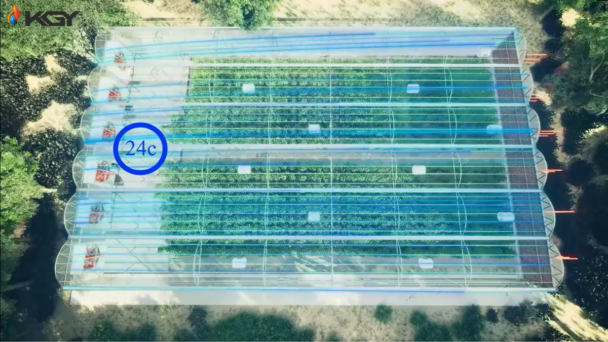 سیستم سرمایش تبخیری چیست؟ بررسی جامع ویژگیها و کاربردها 4 سیستم سرمایش تبخیری گلخانه