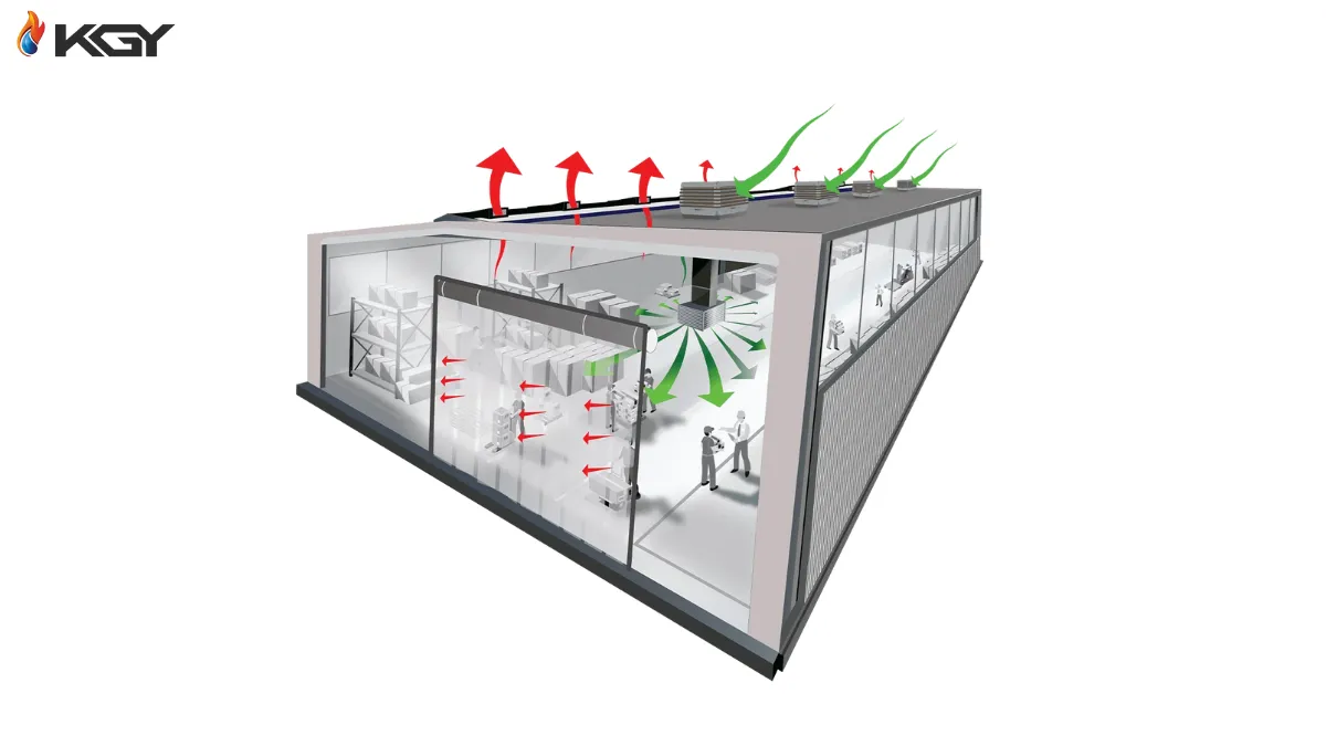 سیستم سرمایش تبخیری چیست؟ بررسی جامع ویژگیها و کاربردها 1 عملکرد سیستم خنک سازی تبخیری