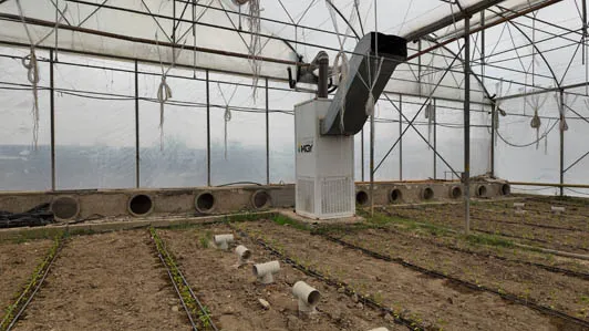 پروژه های اجرایی گلخانه ها 13 بخاری کابینتی در گلخانه