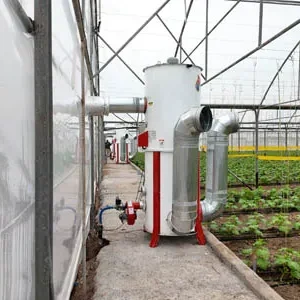 پروژه های اجرایی گلخانه ها 33 نصب هیتر گلخانه