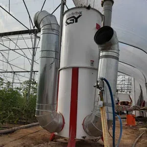 پروژه های اجرایی گلخانه ها 28 بخاری گلخانه در گلخانه کاشان