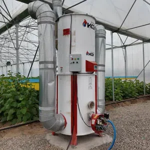 نصب بخاری و مشعل در گلخانه کاشان