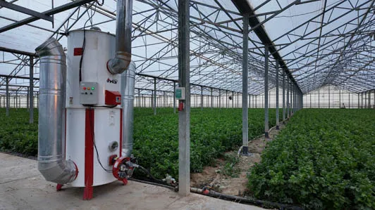 گلخانه مجهز به هیتر