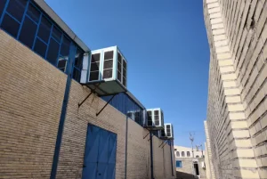 نصب کولر صنعتی پشت پنجره