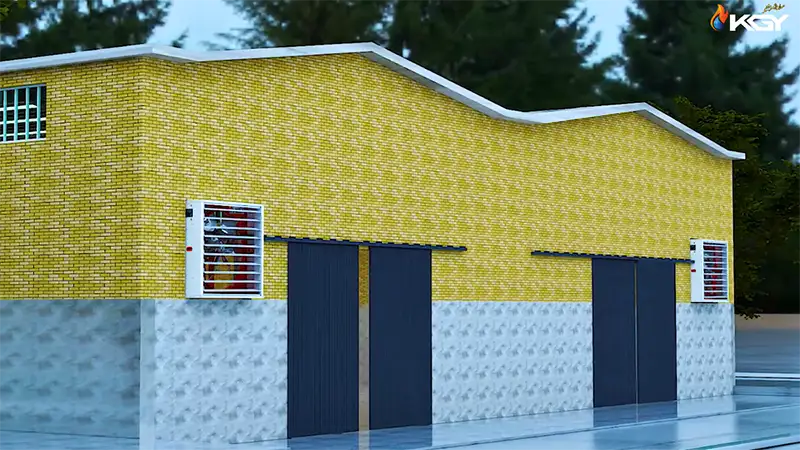 تهویه سالن های صنعتی