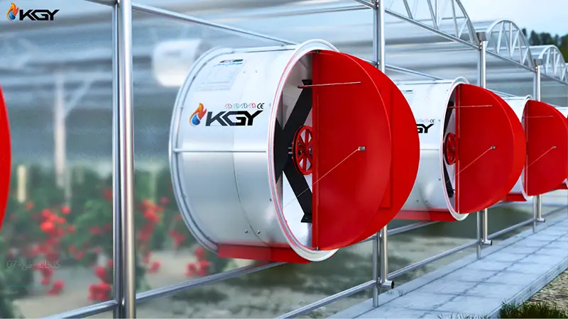 فن گلخانه 140 سانتیمتری 6 کولاک گستر یزد