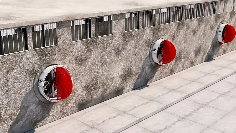 فن صنعتی 100 سانتی