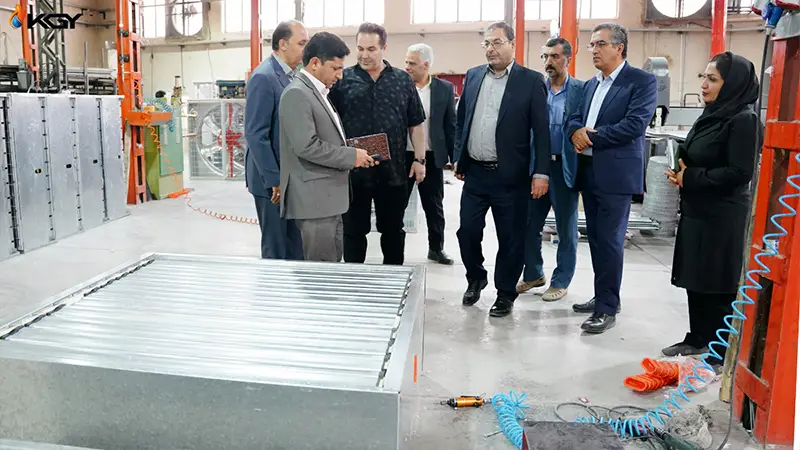 بازدید مسئولان جهاد کشاورزی یزد از خط تولید پیشرفته شرکت کولاک گستر یزد