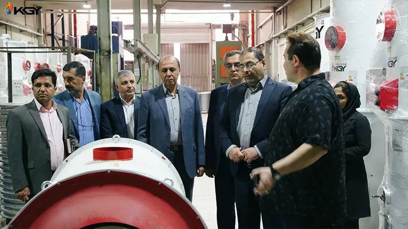 بازدید مسئولان جهاد کشاورزی یزد از خط تولید پیشرفته شرکت کولاک گستر یزد