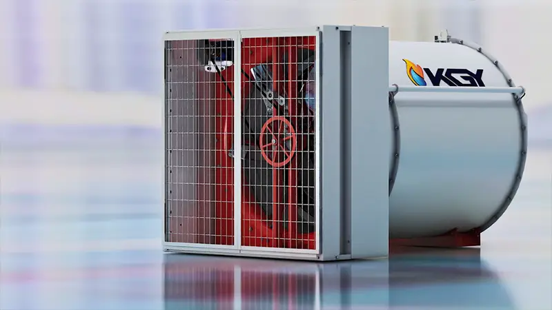 بخاری صنعتی فن دار 4 بخاری فن دار