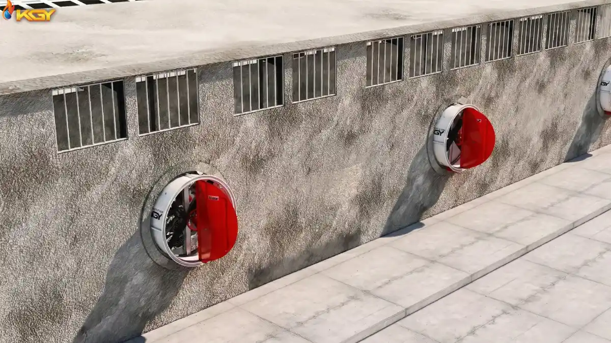 تفاوت فن اگزاست و فن سیرکوله: کدام یک را اول بخریم؟ 2 فن مکنده نصب شده در دیوار