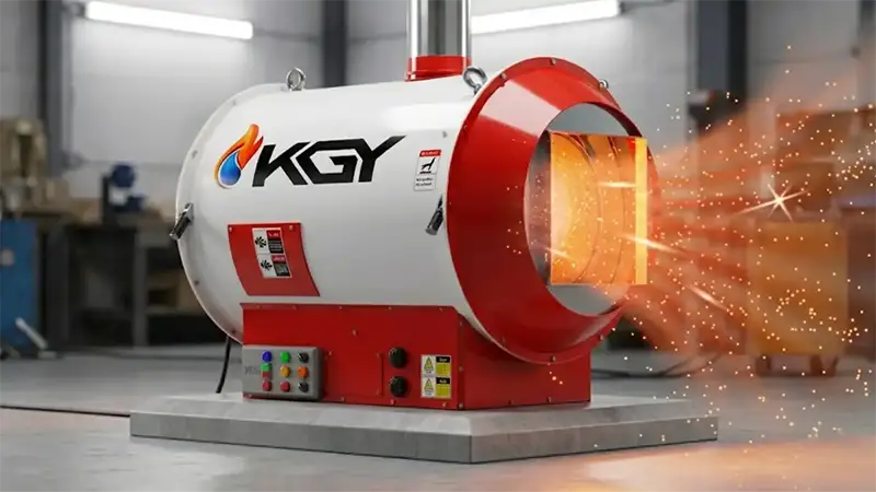 هیتر خشک کن صنعتی 2 بخاری دودکش دار آکسیال