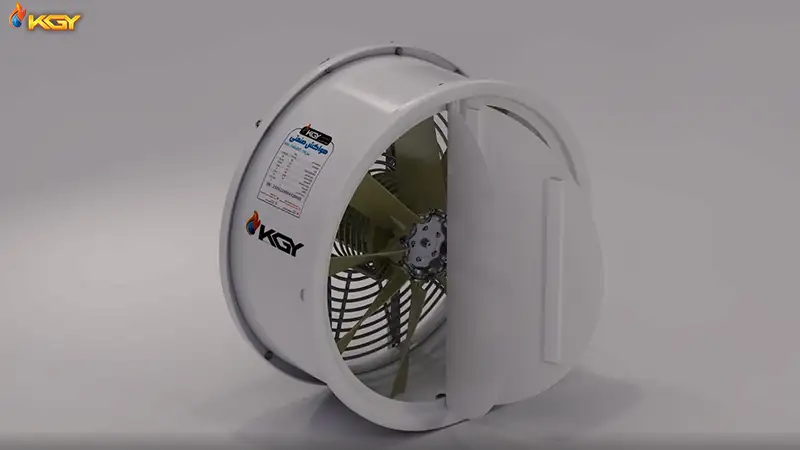 فن صنعتی برای خروج دود از محیط