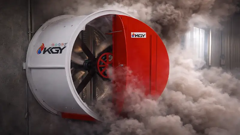 فن صنعتی برای خروج دود ها از محیط