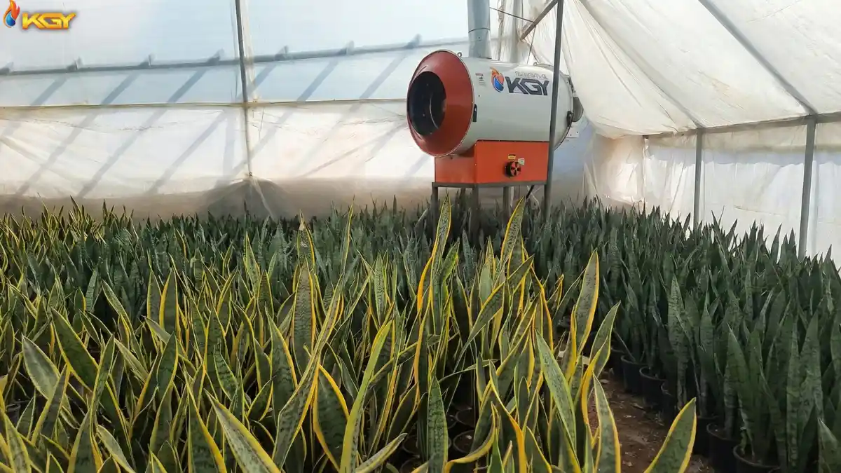 هیتر موشکی گاز سوز در گلخانه