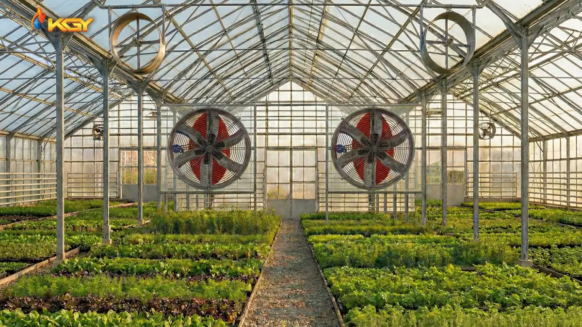 بهبود هوای گلخانه با محصولات تهویه