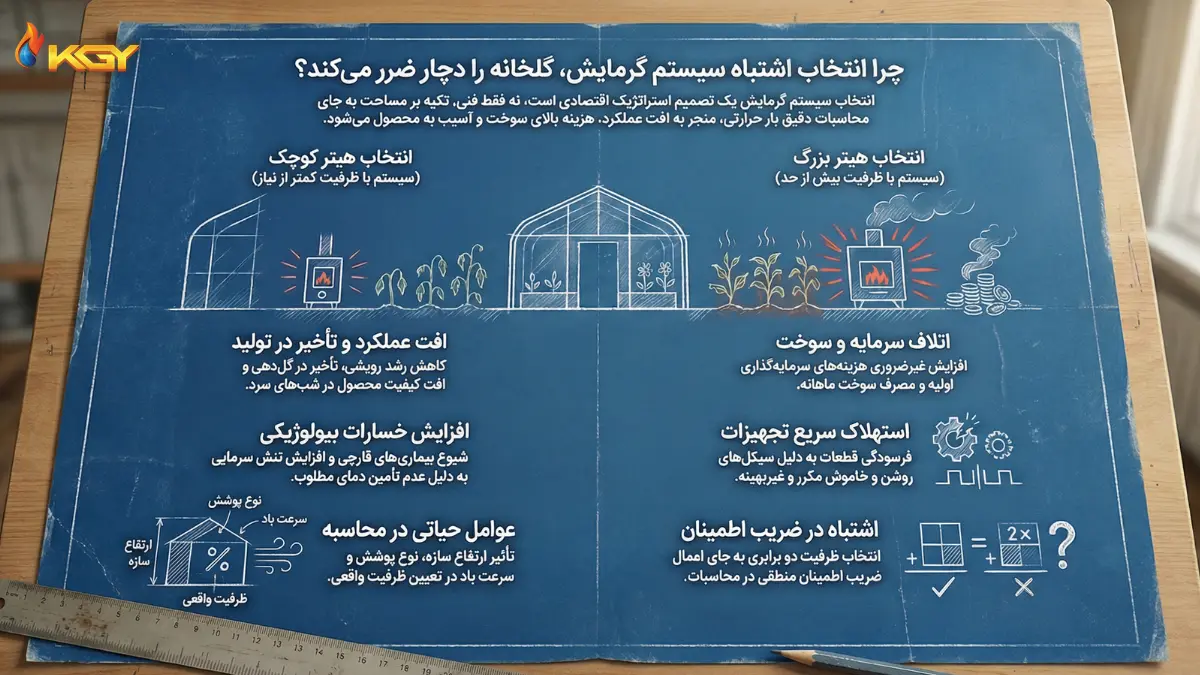 انتخاب سیستم گرمایشی نادرست چرا عواقبی برای گلخانه دارد