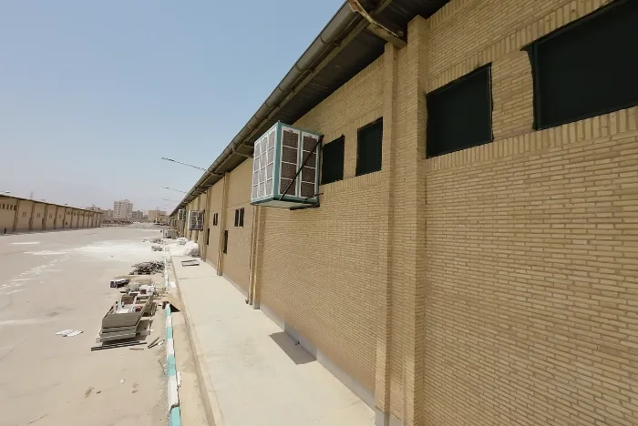 پروژه اجرایی تجاری و فروشگاهی 8 Industrial evaporative cooling system in Yazd