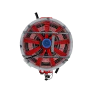 عکس از بالای هیتر های فن دار گلخانه